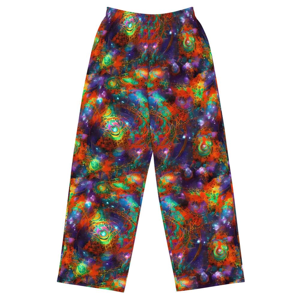 Vivid Event Horizon on Wide-Leg Pants — Front