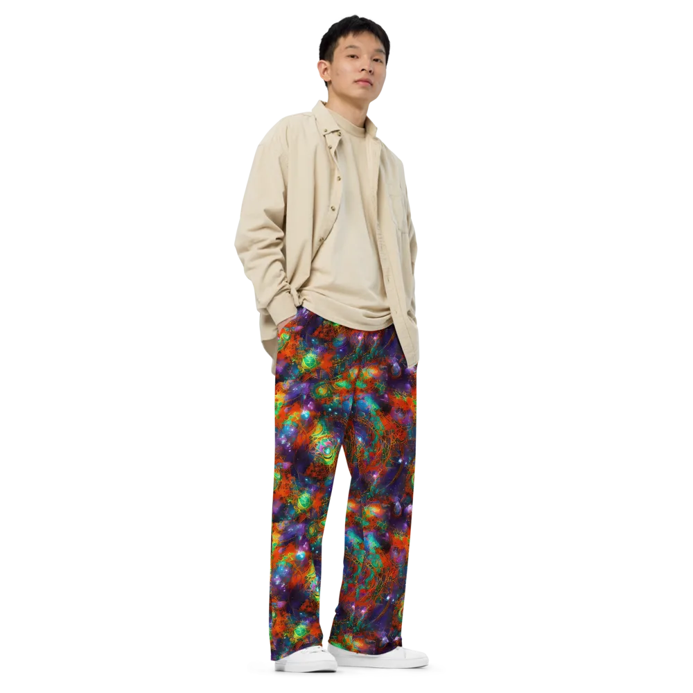 Vivid Event Horizon on Wide-Leg Pants — Right Front