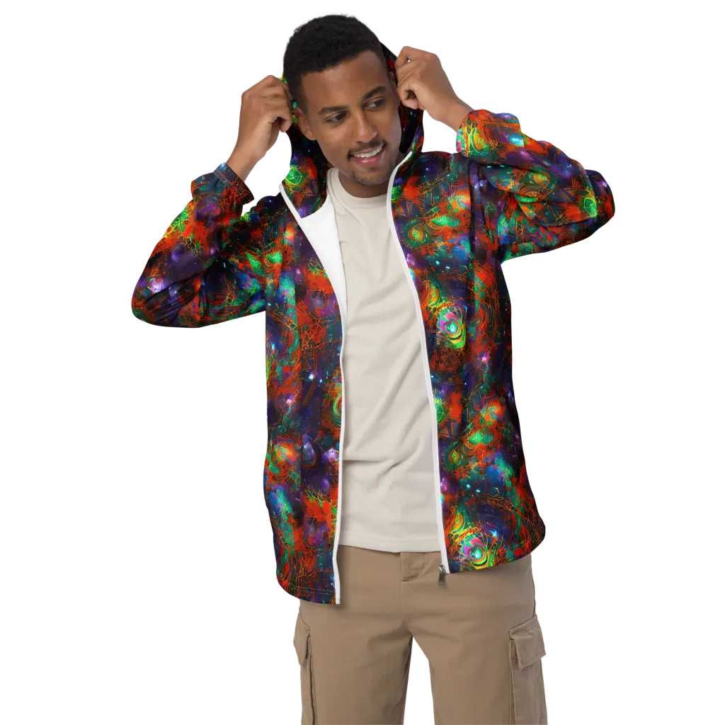 Vivid Event Horizon on Men's Windbreaker — Front