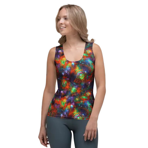 Vivid Event Horizon on a Women's Tank Top