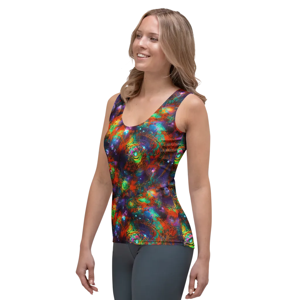 Vivid Event Horizon on Women's Tank Top — Left Front