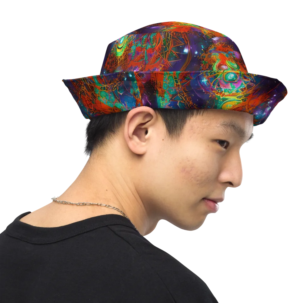 Vivid Event Horizon on Reversible Bucket Hat — Right Outside