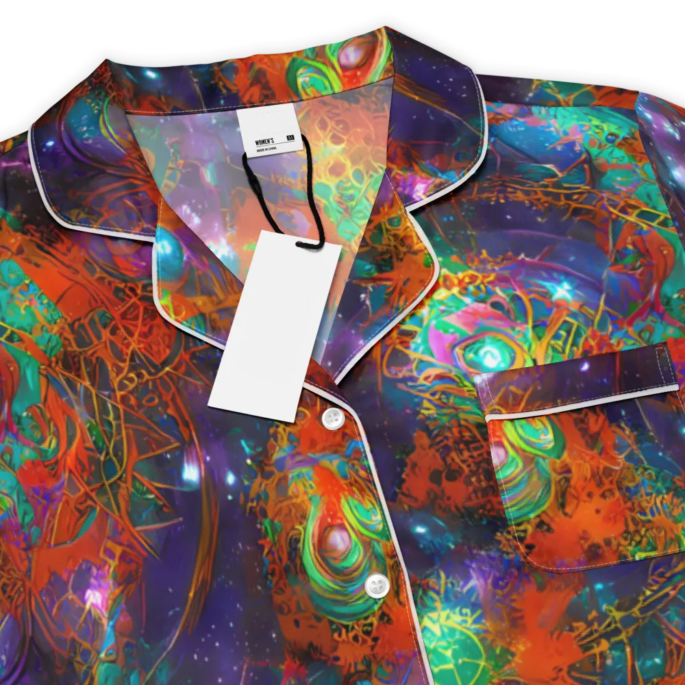 Vivid Event Horizon on Women's Short Sleeve Pajama Top — Product details