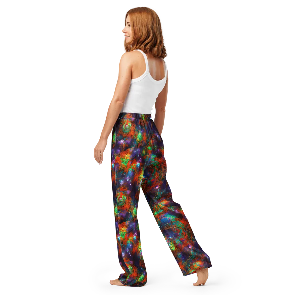 Vivid Event Horizon on Women's Pajama Pants — Back