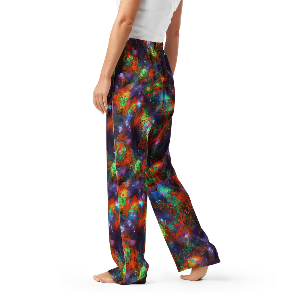 Vivid Event Horizon on Women's Pajama Pants — Left