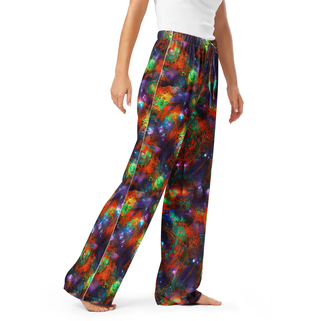 Vivid Event Horizon on Women's Pajama Pants — Right Front