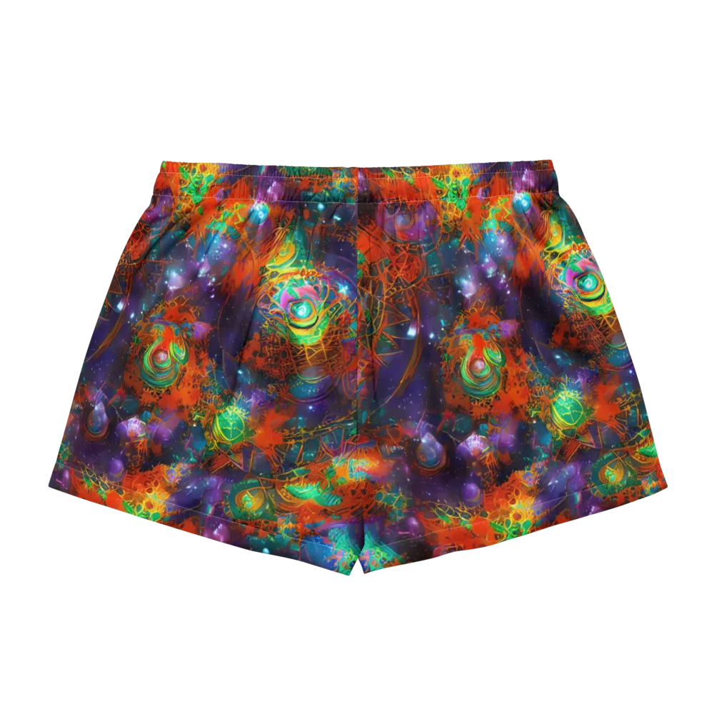 Vivid Event Horizon on Women's Pajama Shorts — Back