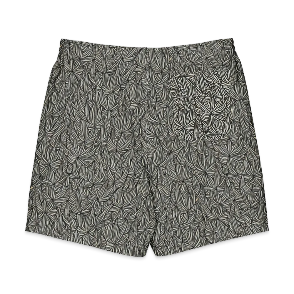 Nocturne Foliage on Men's Board Shorts — Back