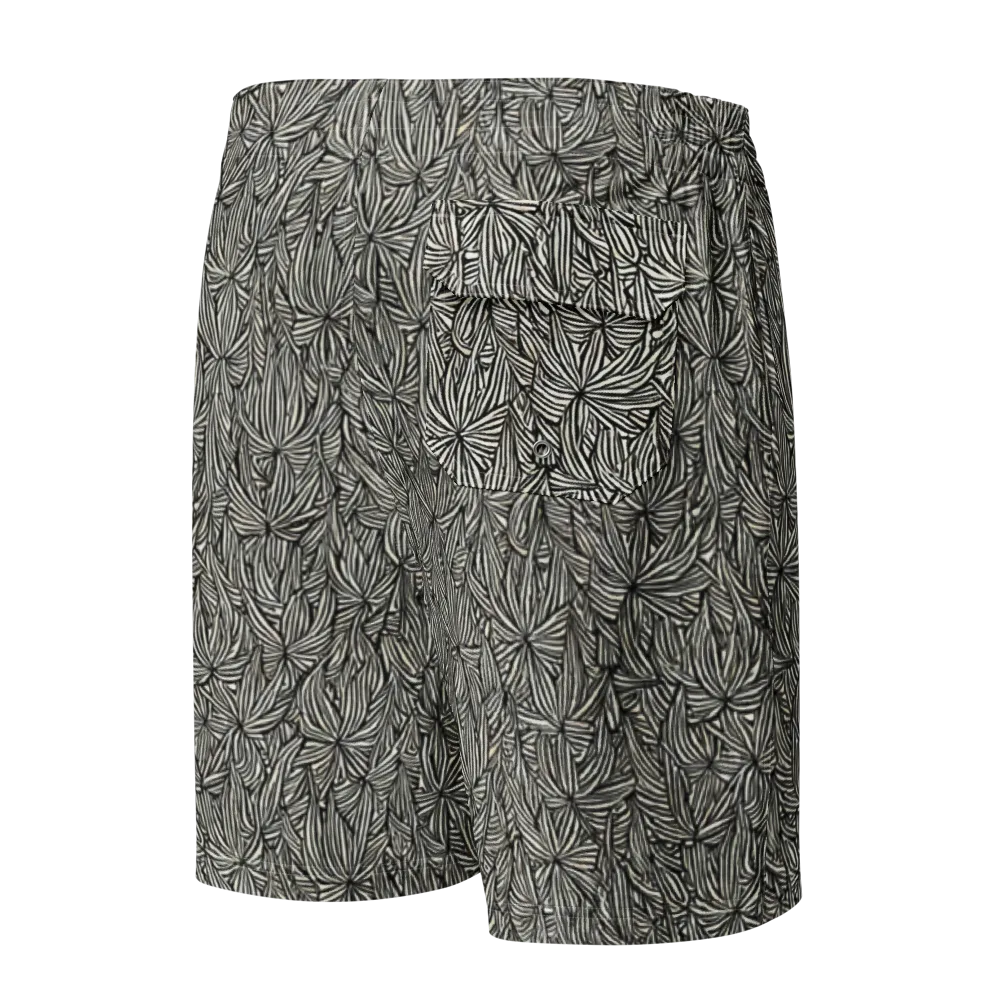 Nocturne Foliage on Men's Board Shorts — Back