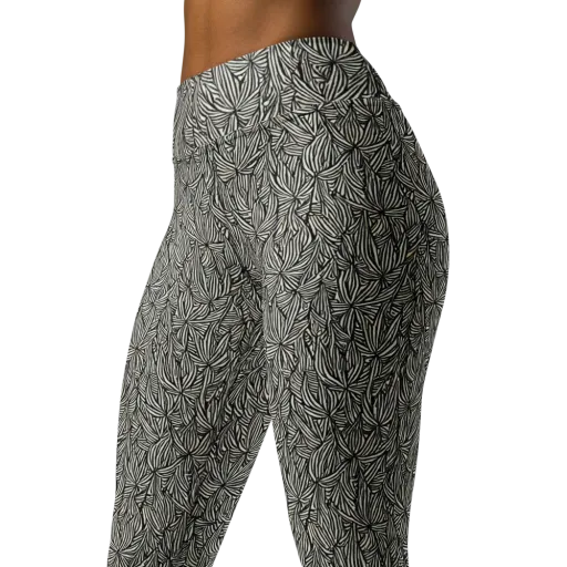 Nocturne Foliage on a Yoga Leggings
