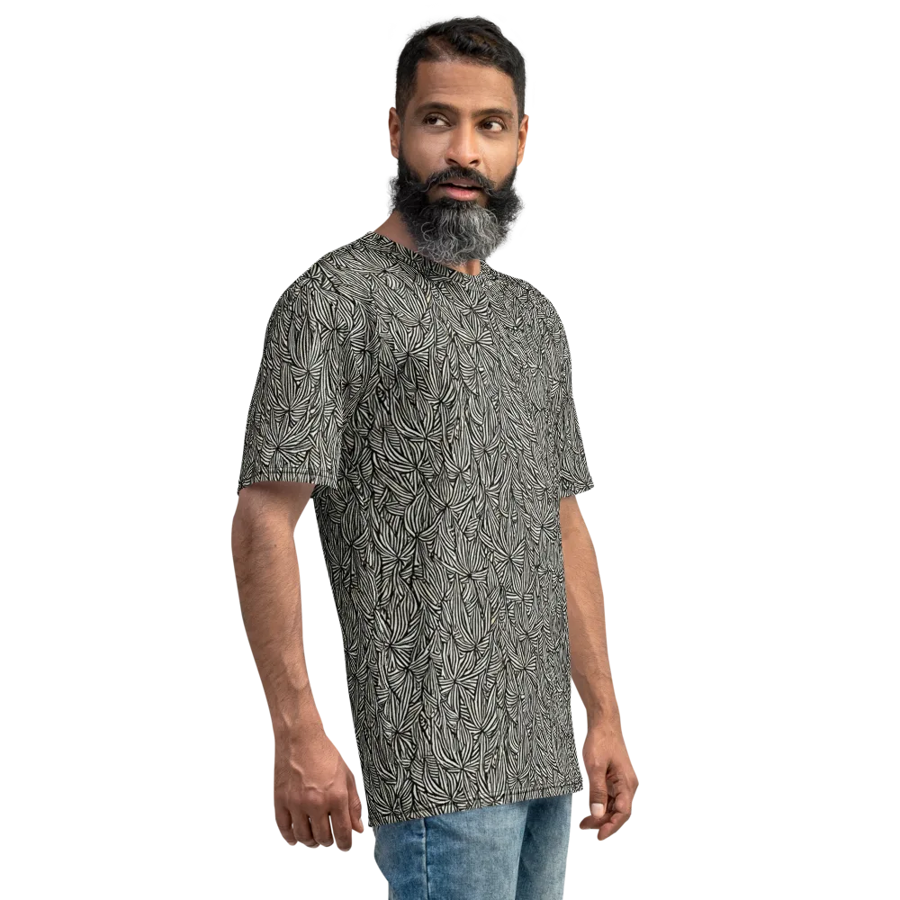 Nocturne Foliage on Men's Crew Neck T-Shirt — Right