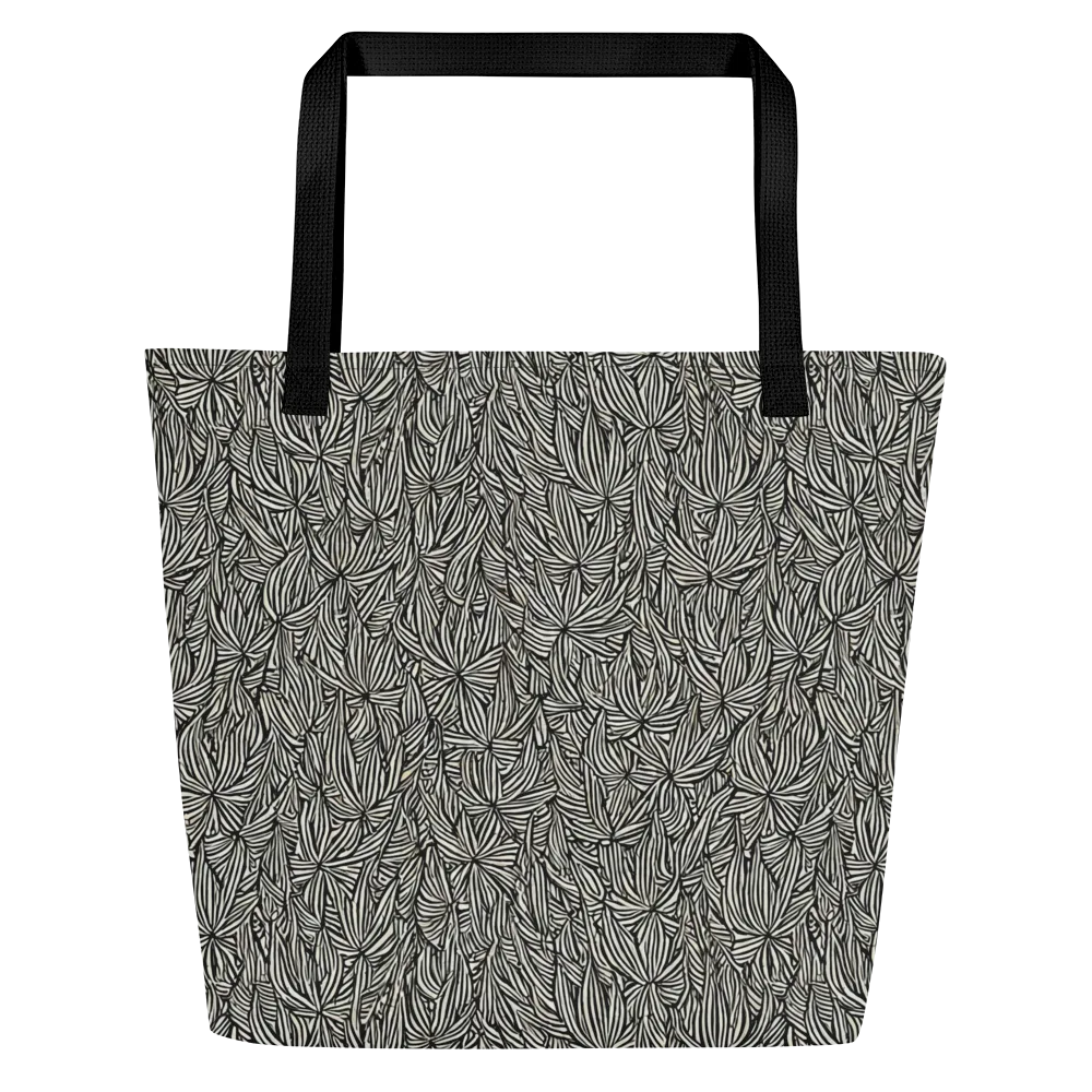 Nocturne Foliage on Large Tote Bag W/ Pocket — Front