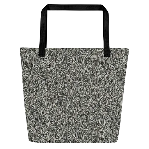 Nocturne Foliage on a Large Tote Bag W/ Pocket