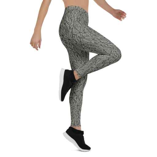 Nocturne Foliage on a Leggings