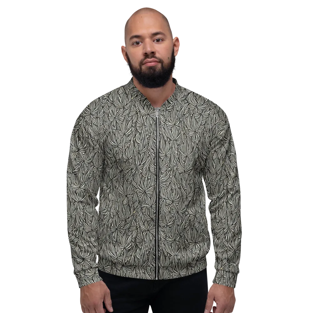 Nocturne Foliage on Bomber Jacket — Front