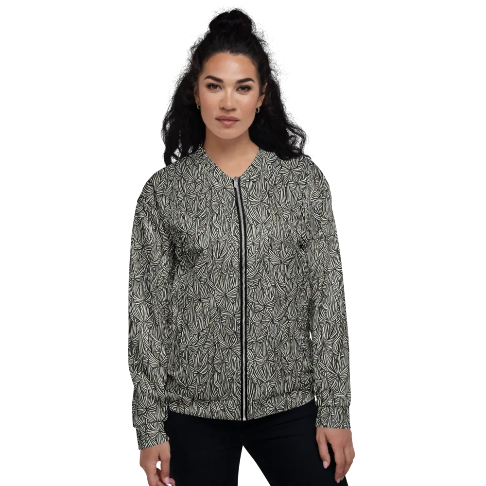 Nocturne Foliage on Bomber Jacket — Front