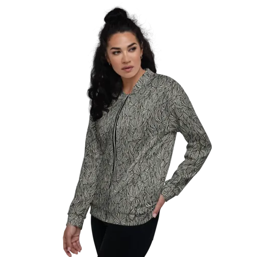Nocturne Foliage on a Bomber Jacket