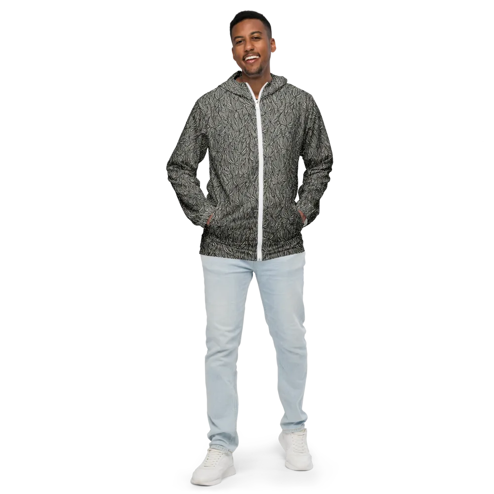 Nocturne Foliage on Men's Windbreaker — Front