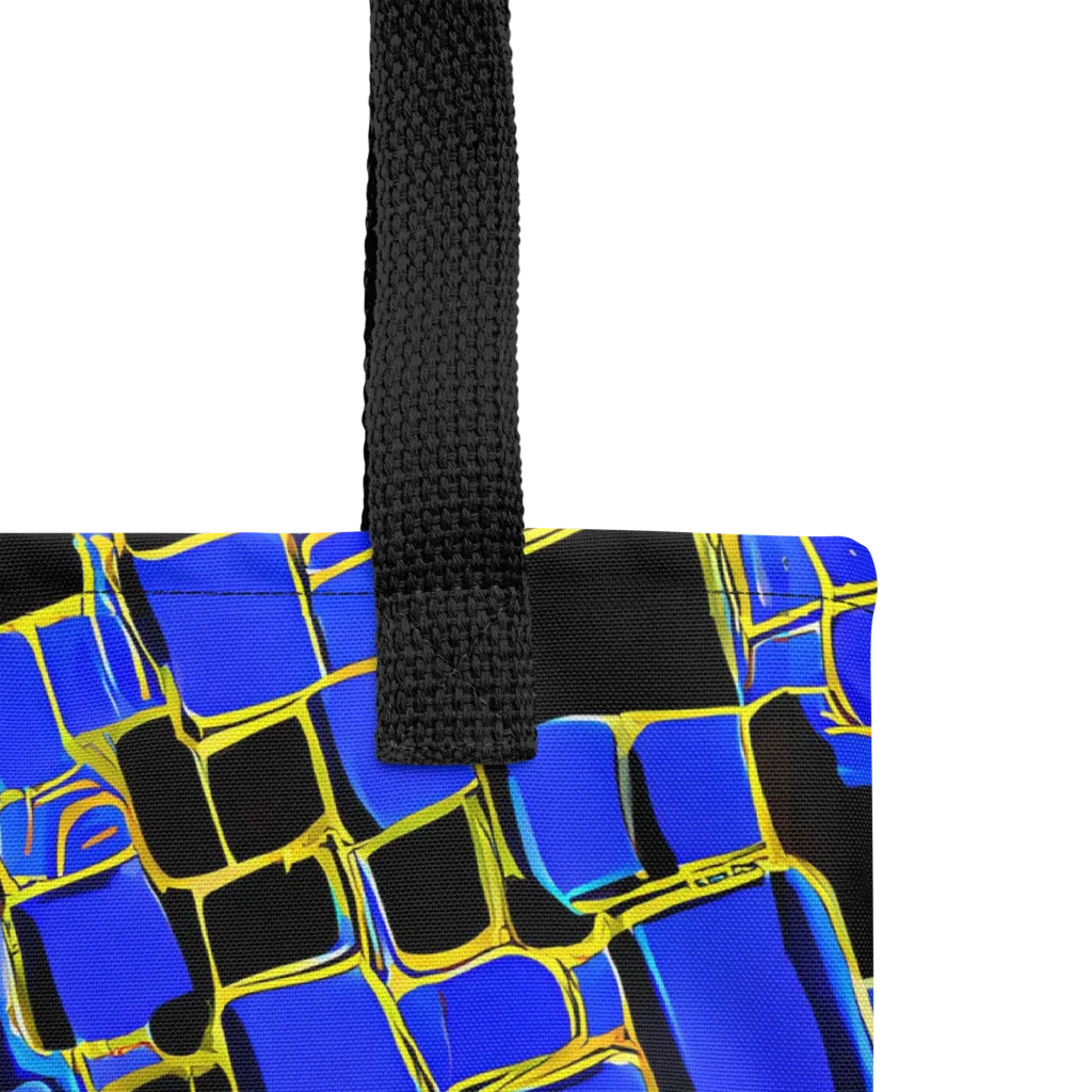Blue Gold Matrix on Tote Bag — Product details