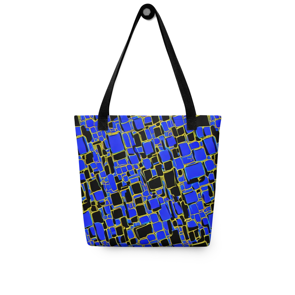 Blue Gold Matrix on Tote Bag — Front