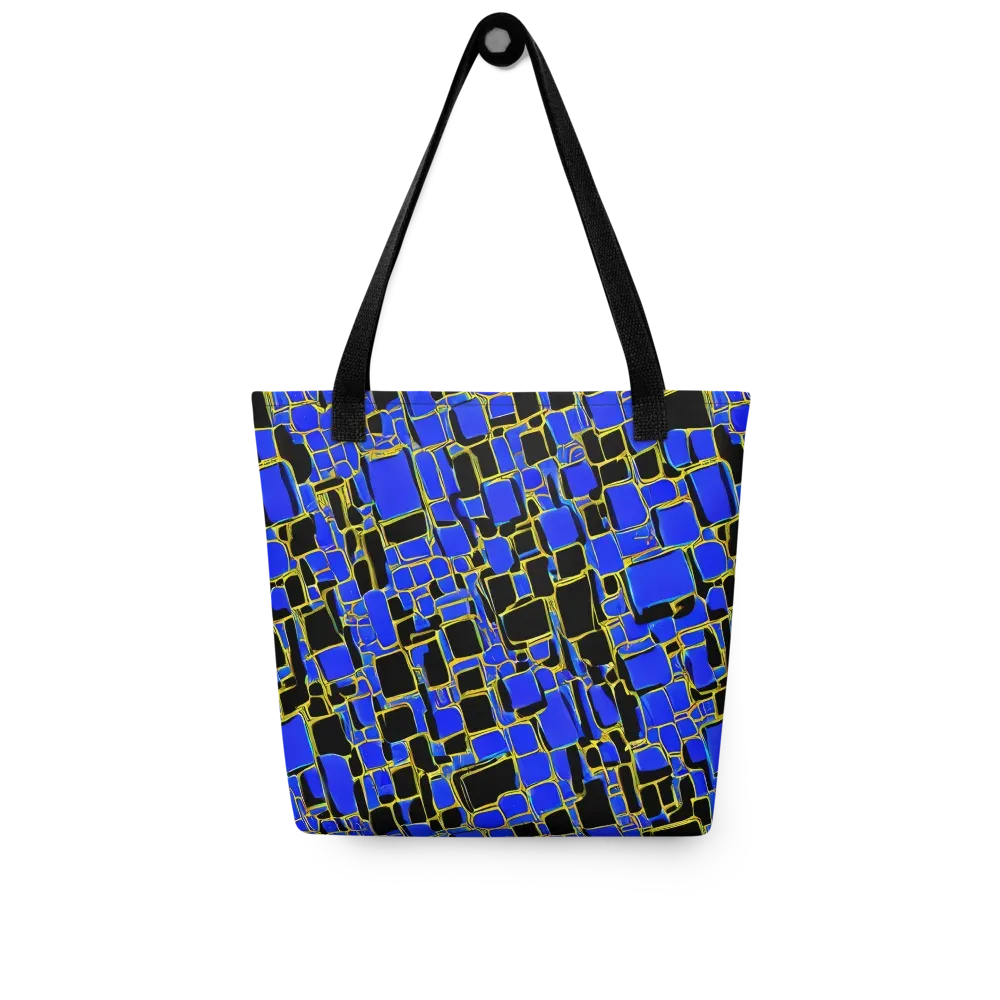Blue Gold Matrix on Tote Bag — Front