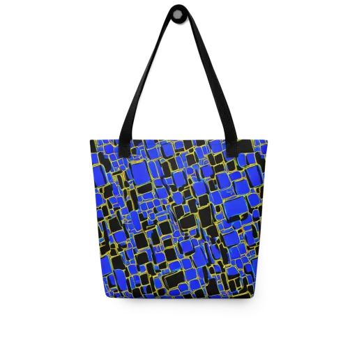 Blue Gold Matrix on a Tote Bag