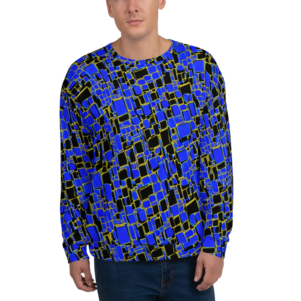 Blue Gold Matrix on Sweatshirt — Front