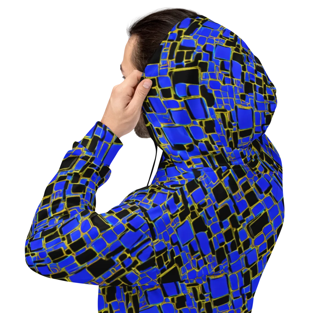 Blue Gold Matrix on Hoodie — Back