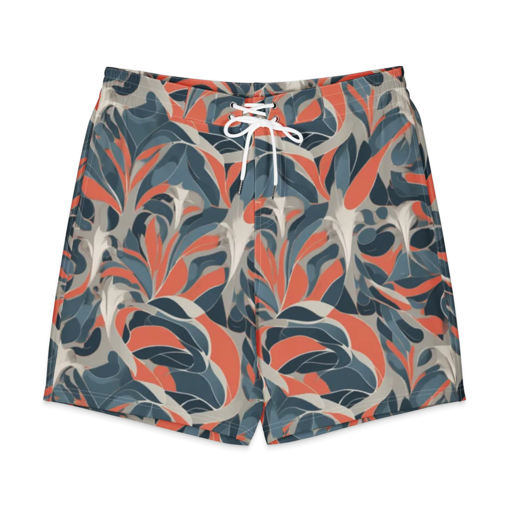 Sculpted Botanica on Men's Board Shorts — Front