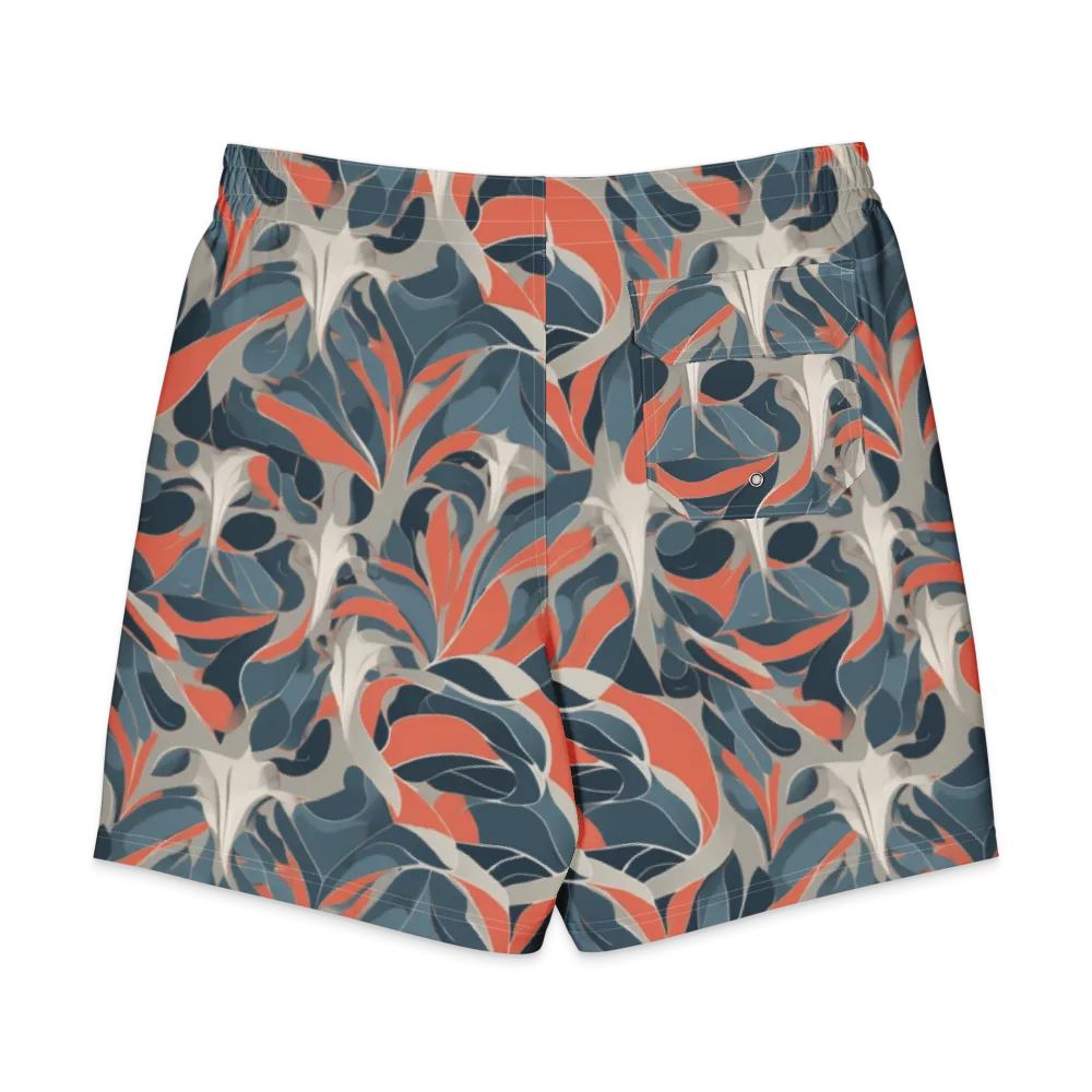 Sculpted Botanica on Men's Board Shorts — Back