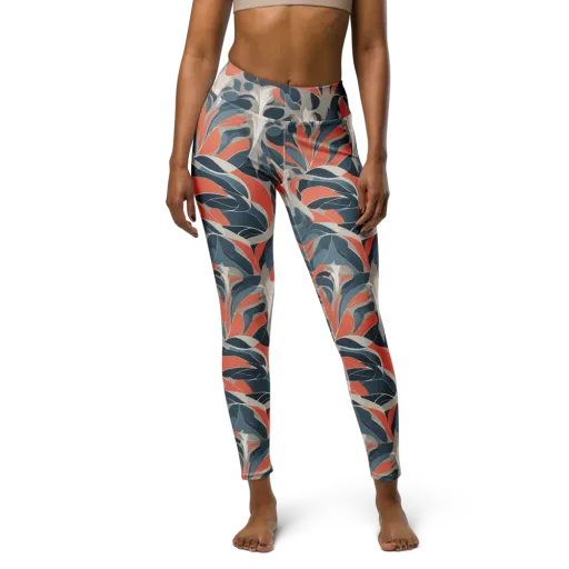 Sculpted Botanica on a Yoga Leggings