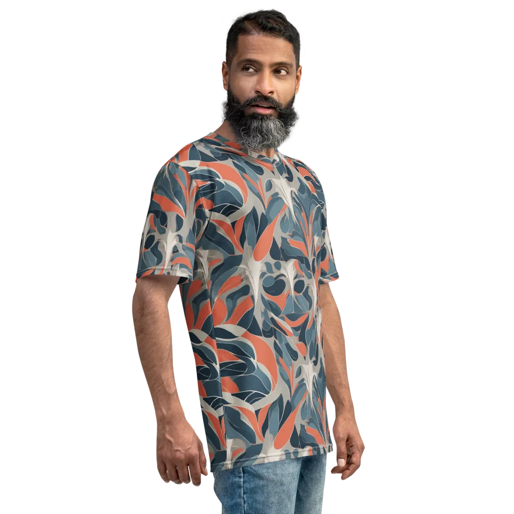 Sculpted Botanica on Men's Crew Neck T-Shirt — Right