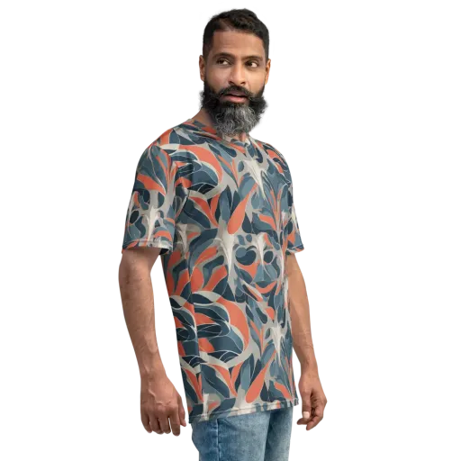 Sculpted Botanica on a Men's Crew Neck T-Shirt