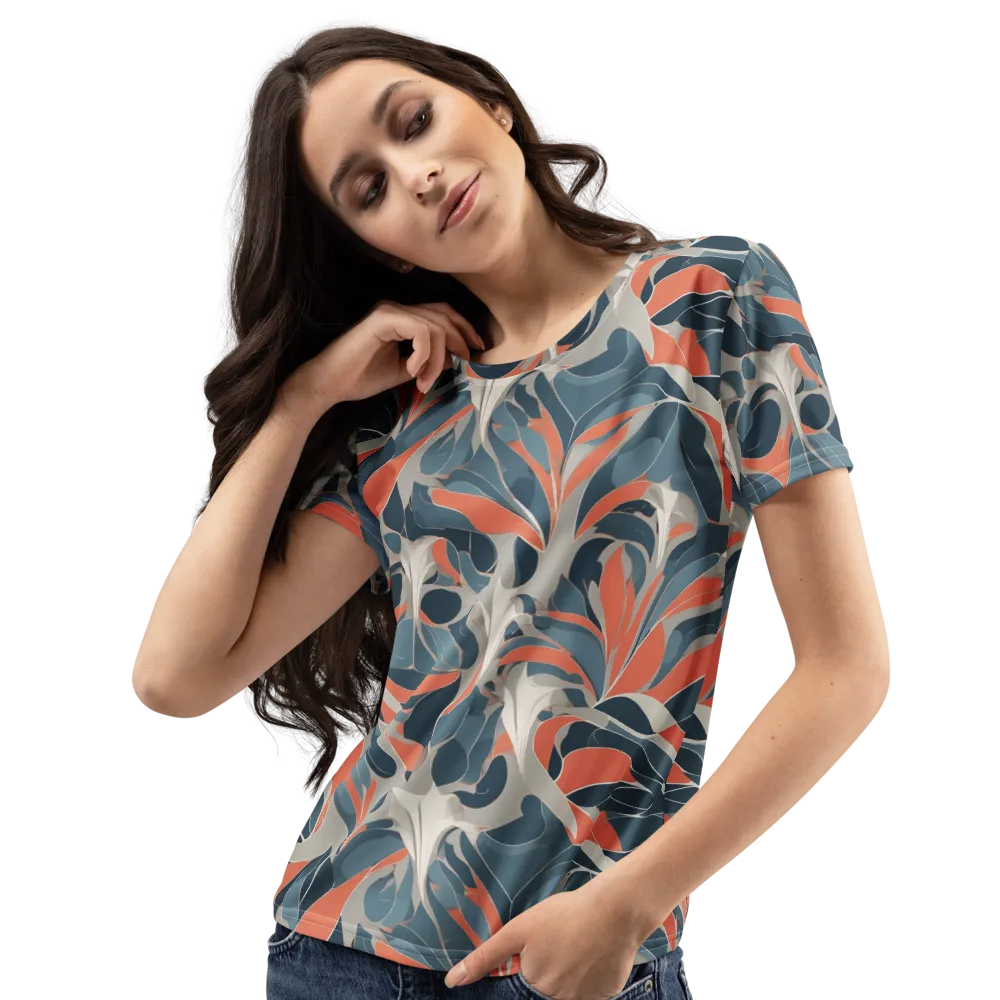 Sculpted Botanica on Women's Crew Neck T-Shirt — Left Front