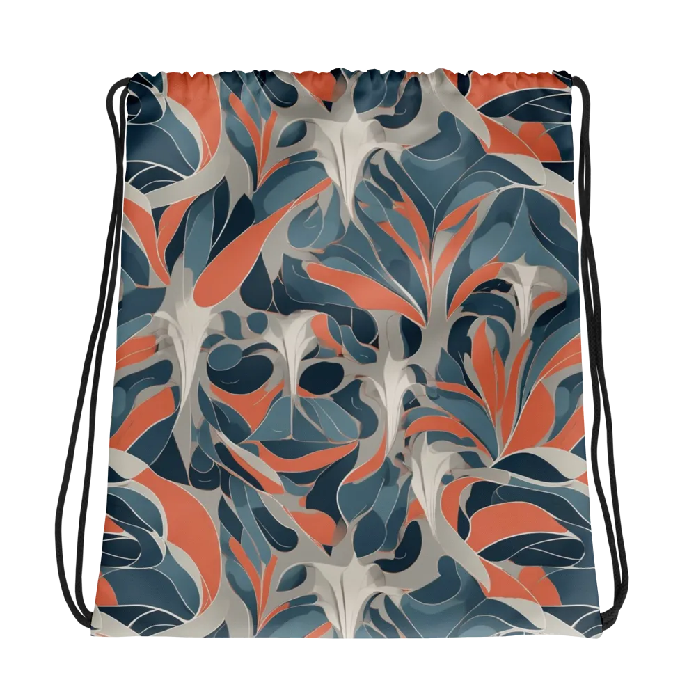 Sculpted Botanica on Drawstring Bag — Photo