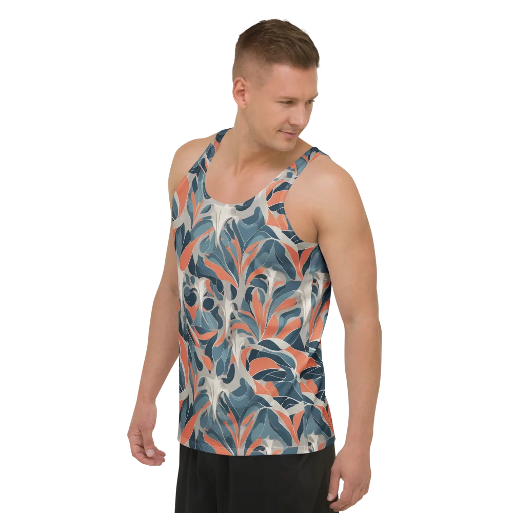 Sculpted Botanica on Men's Tank Top — Left Front