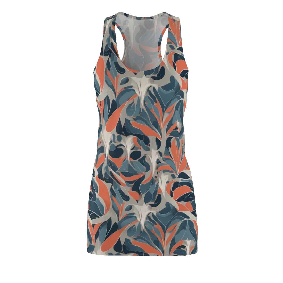Sculpted Botanica on Racerback Dress — Front