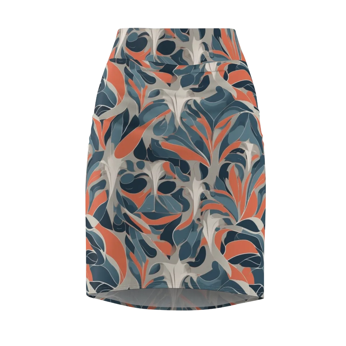 Sculpted Botanica on Pencil Skirt — Front