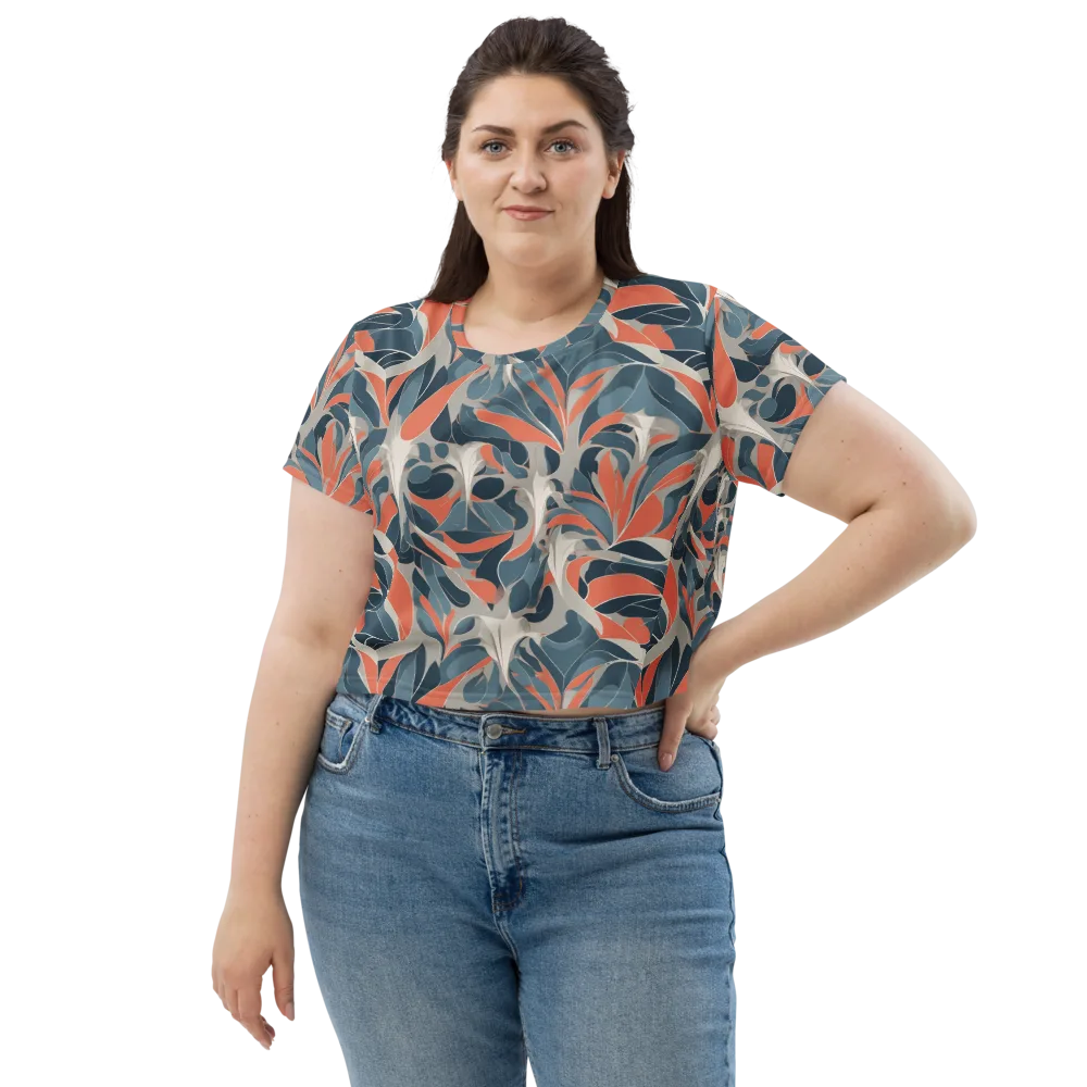 Sculpted Botanica on Crop Tee — Front