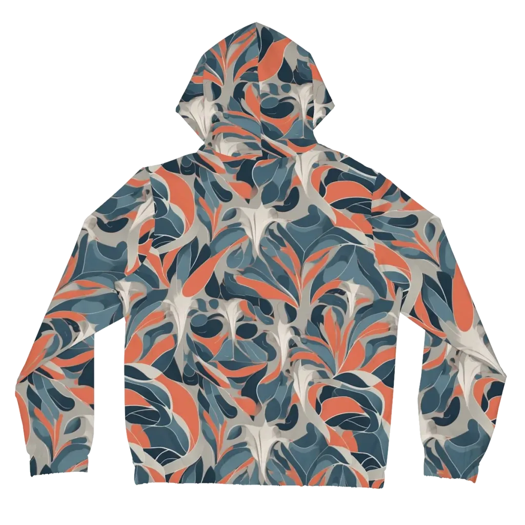Sculpted Botanica on Women's Full-Zip Hoodie — Back