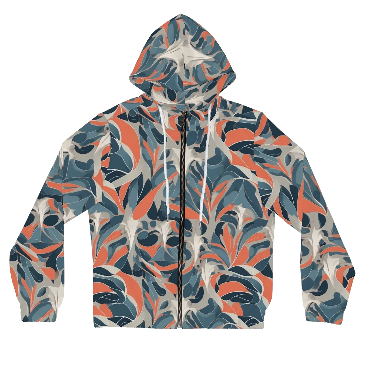 Sculpted Botanica on Women's Full-Zip Hoodie — Front