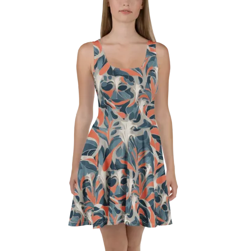 Sculpted Botanica on a Skater Dress