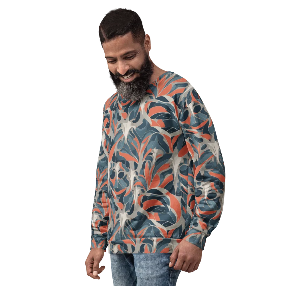 Sculpted Botanica on Sweatshirt — Left Front