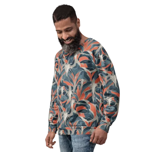 Sculpted Botanica on a Sweatshirt