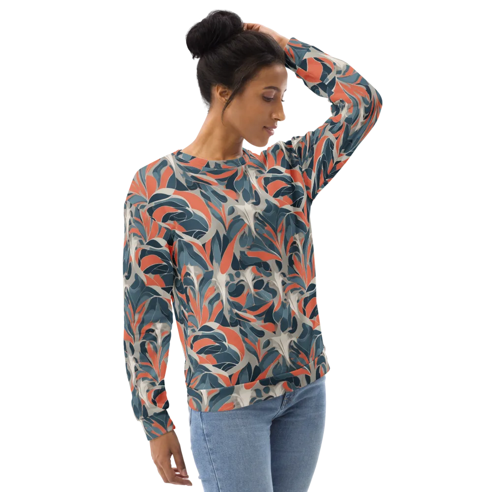 Sculpted Botanica on Sweatshirt — Right Front