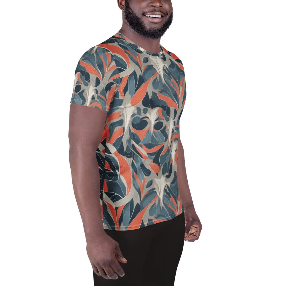 Sculpted Botanica on Men's Athletic T-Shirt — Right