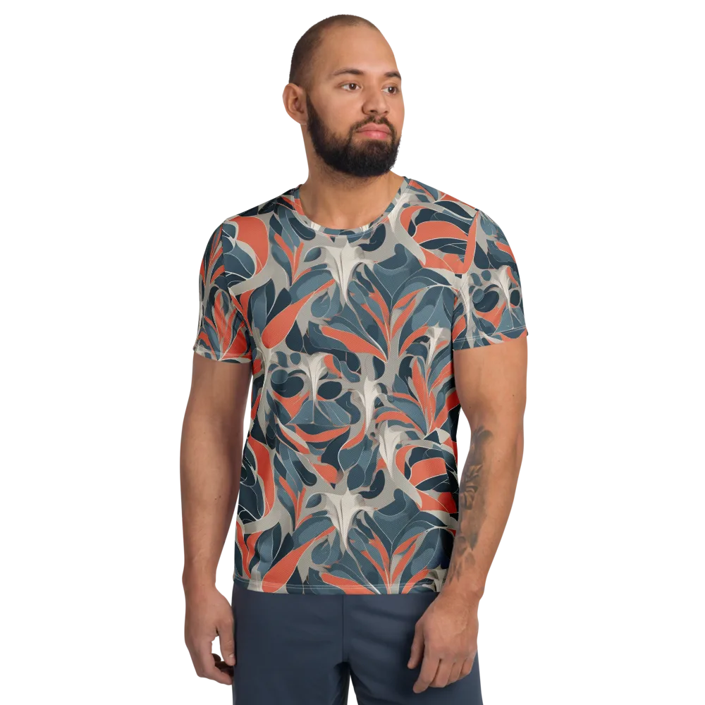 Sculpted Botanica on Men's Athletic T-Shirt — Front