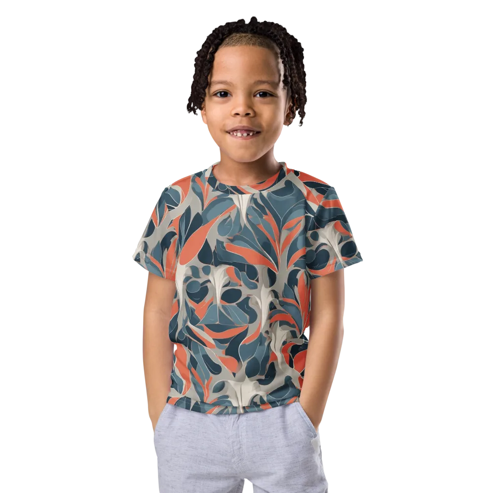 Sculpted Botanica on Kids Crew Neck T-Shirt — Front