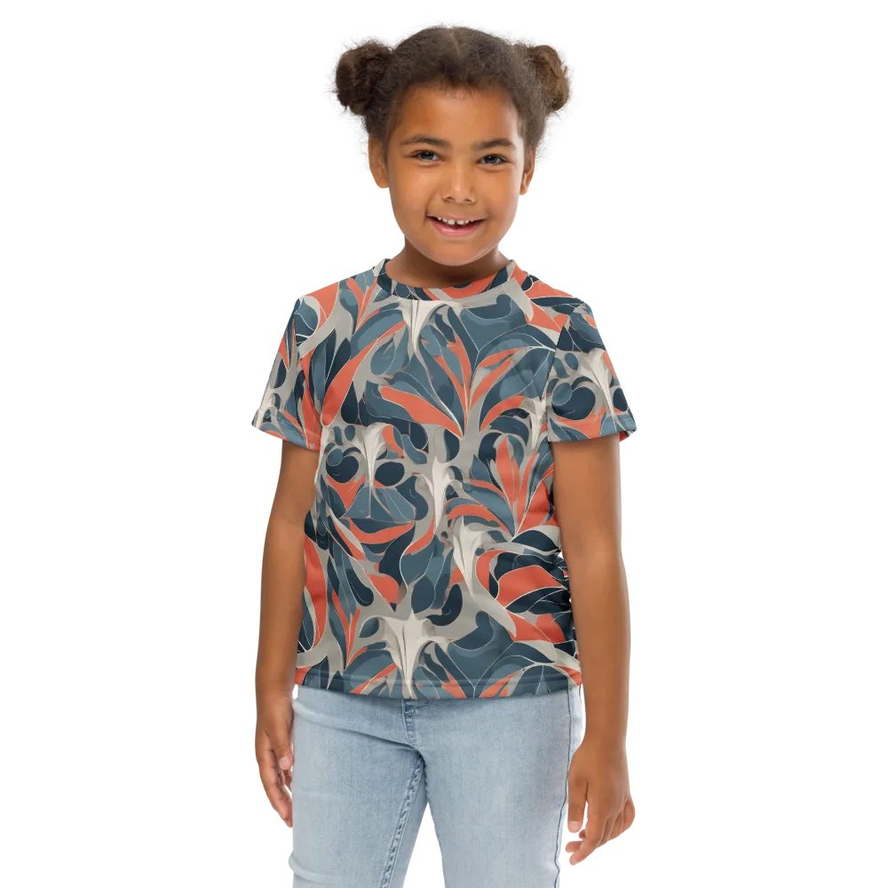 Sculpted Botanica on Kids Crew Neck T-Shirt — Front