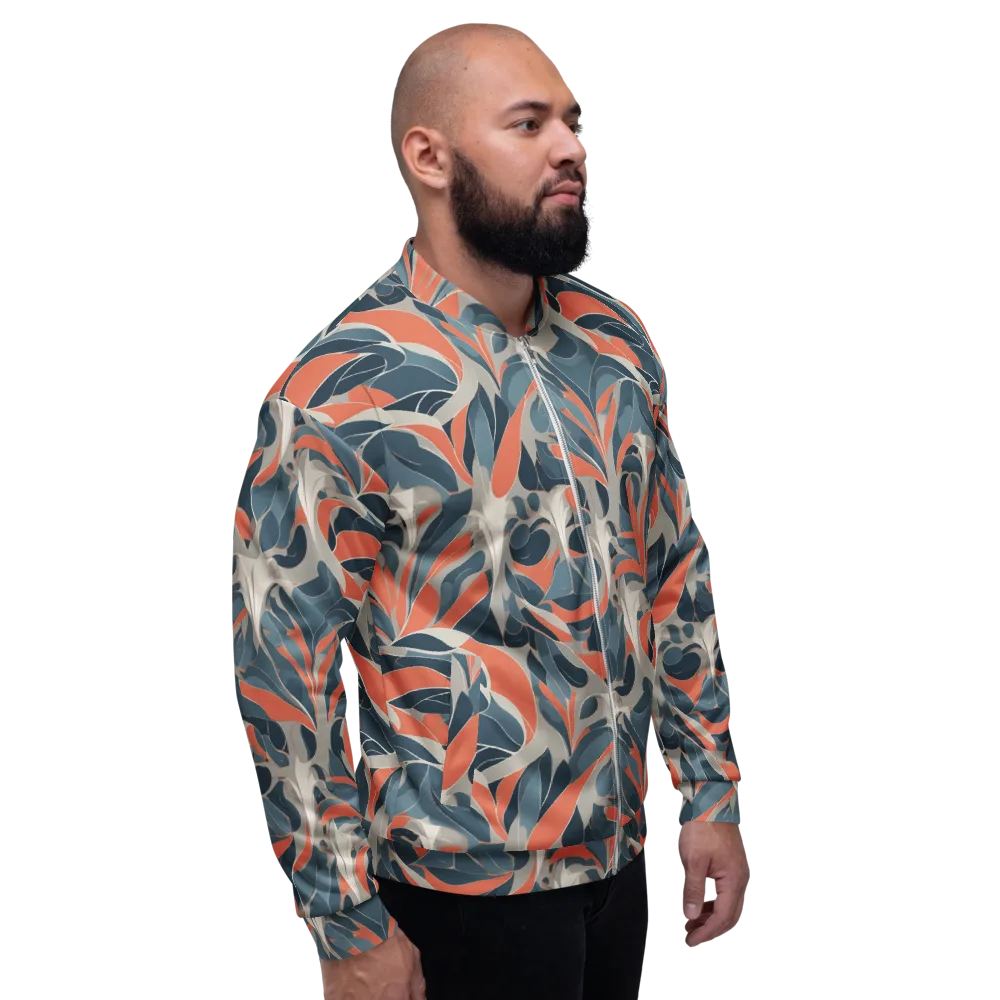 Sculpted Botanica on Bomber Jacket — Right